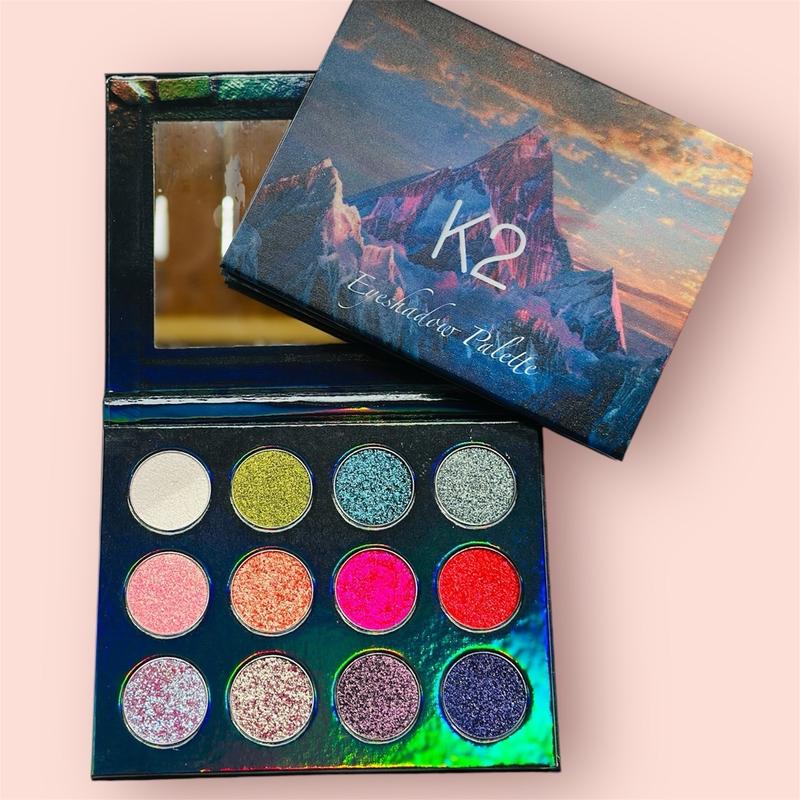 Duochrome Eyeshadow Palette K2 - High Pigmentation and Easy to Apply Makeup Muah Cosmetics by fifi Smooth