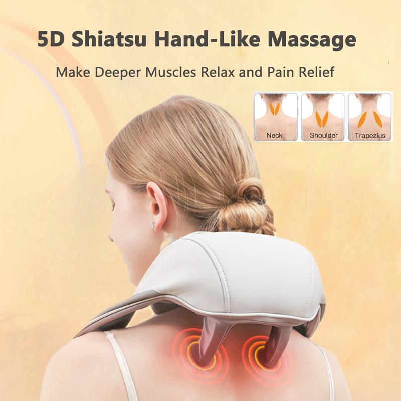 Ergonomic Neck Massager Hand Free - Massager for Neck & Shoulder Gift for Parents,Wife, Husband