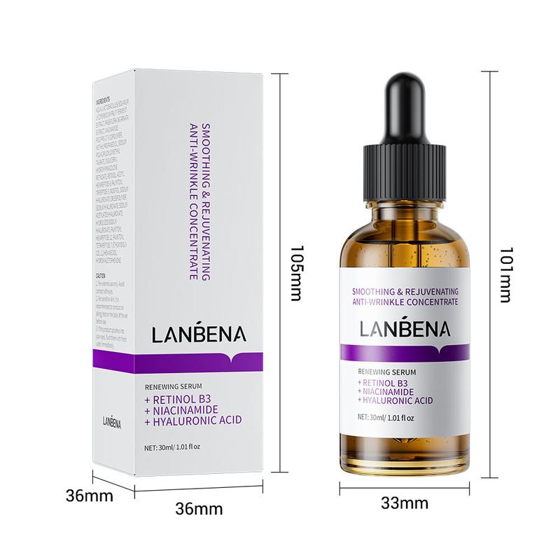 LANBENA Renewing Anti Aging Serum Tighten 3A Retinol Peptides 30ml Skin care Pack Tomato Pack Flower Antibacterial Gentle Comfort Skin Repair