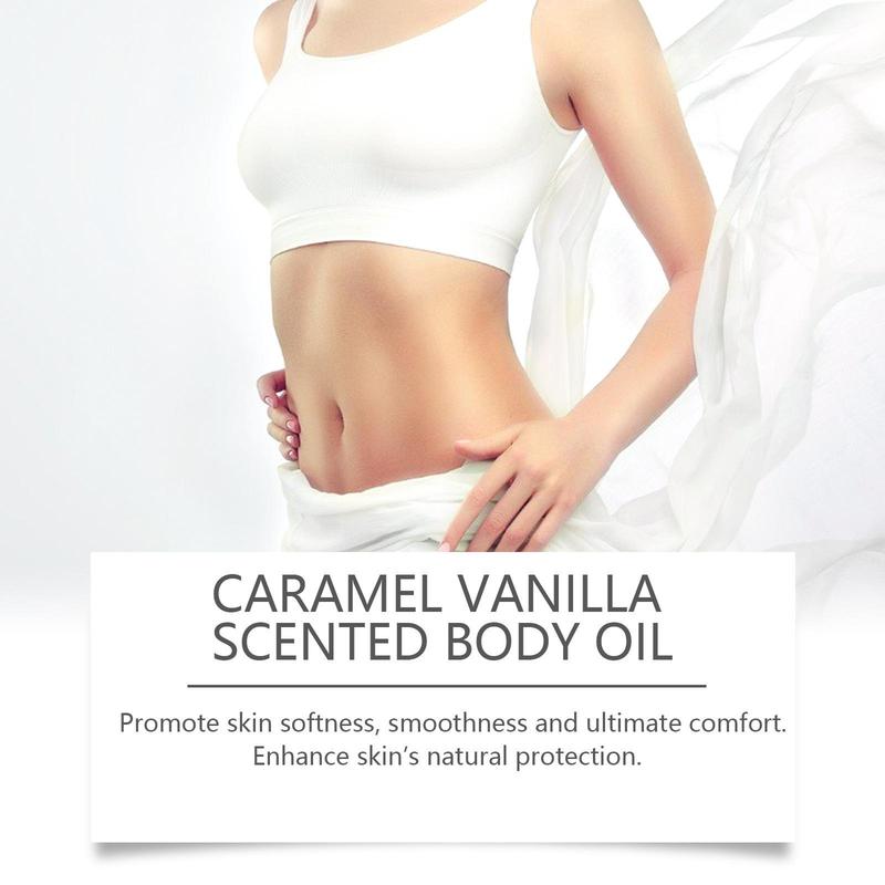 Caramel Vanilla Body Oil, 2 Counts set Moisturizing Body Massage Oil, Body Care Product for Women & Men, Skin Care Product for Daily Use