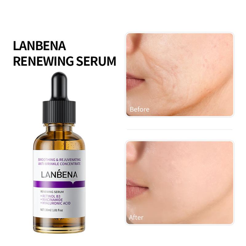 LANBENA Renewing Anti Aging Serum Tighten 3A Retinol Peptides 30ml Skin care Pack Tomato Pack Flower Antibacterial Gentle Comfort Skin Repair