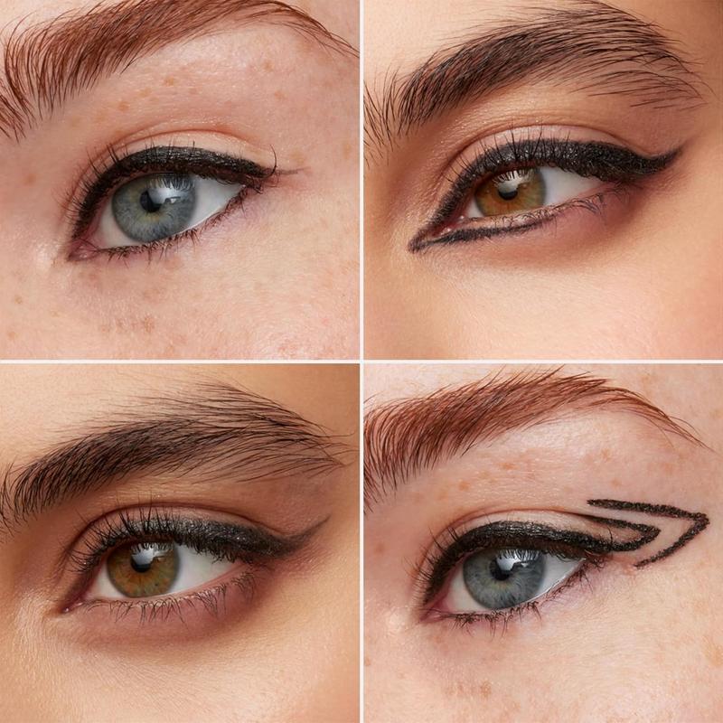 1440 Longwear black glitter eyeliner pencil-waterproof, sharpenable black eyeliner pencil & smudge proof eye liner pencil (black truffle)