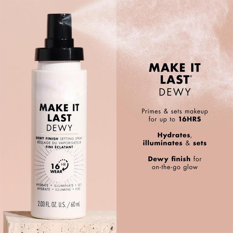 Makeup Setting Spray 3 in 1 - Hydrate + Illuminate + Set (2.03 fl oz) - Primer and Hydrating Setting Spray Moisture Radiant