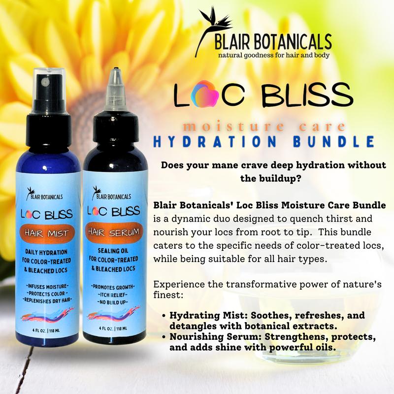 Loc Bliss Moisture Care - Hydration Mist Haircare Moisturize Aloe Blend Daily Frizz