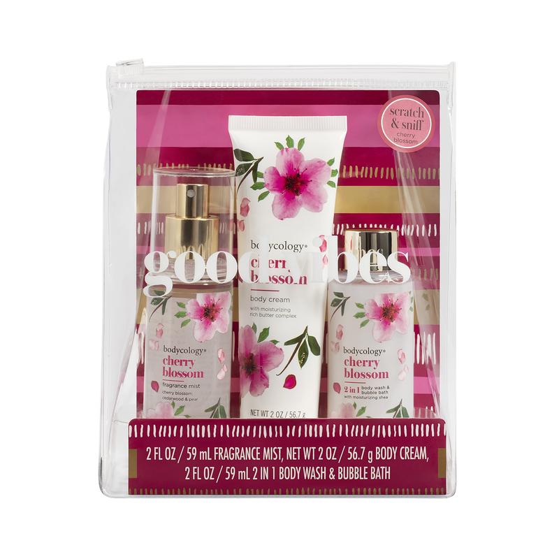 Bodycology Cherry Blossom Stocking Stuffer Trio, 4 Pieces