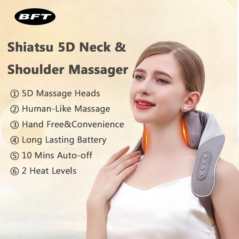 Ergonomic Neck Massager Hand Free - Massager for Neck & Shoulder Gift for Parents,Wife, Husband