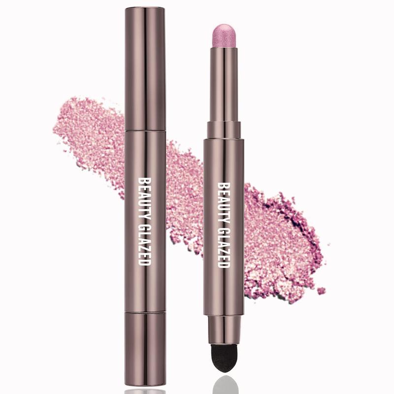 Long-lasting waterproof eye shadow stick, shimmer pearl eye shadow pen crayon eye brightening stick,one-step lazy eye makeup Eyeshadow Cosmetic