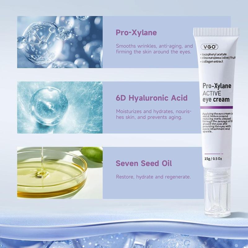 VGO-Pro-Xylane Anti-Wrinkle Eye Cream Women''s Glass Color Moisturzing Repair Fading dark circles Skin Care-Athe eyes  Einstein peptide cream Repair Law Patterns Hydroxide Hyaluronic Eye Cream Highlight the Week Bosen skincare products