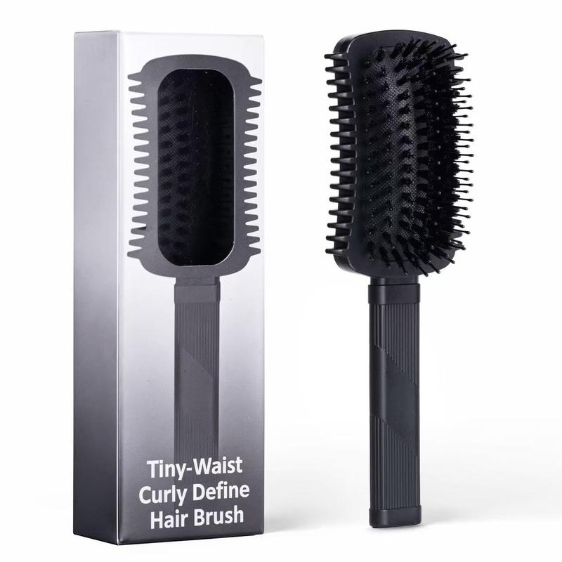 Curly Hair Brush Defining, Volume Brush for Curly Hair, Curl Defining Brush, Shaping and Styling Women's Curls (Green 1PC)