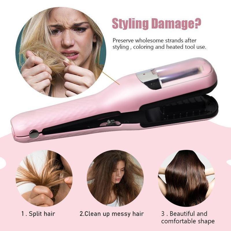 2 in 1 Split Hair Clipper,, 1 Box Rechargeable Hair Clipper with Clips & Brush, Professional Hair Trimmer for Women & Men