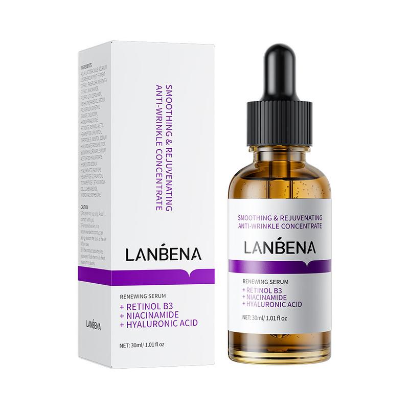 LANBENA Renewing Anti Aging Serum Tighten 3A Retinol Peptides 30ml Skin care Pack Tomato Pack Flower Antibacterial Gentle Comfort Skin Repair