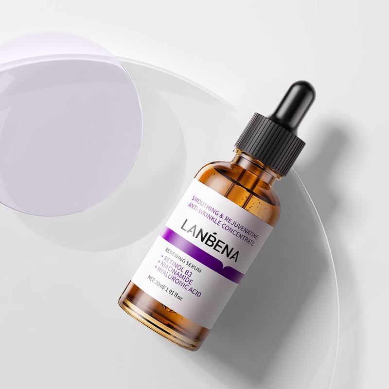 LANBENA Renewing Anti Aging Serum Tighten 3A Retinol Peptides 30ml Skin care Pack Tomato Pack Flower Antibacterial Gentle Comfort Skin Repair