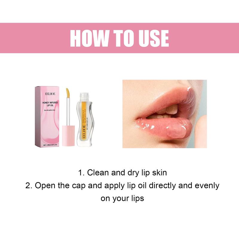 Honey Moisturizing Lip Oil, Anti-drying Hydrating Lip Balm, Lip Care Product For Women & Girls