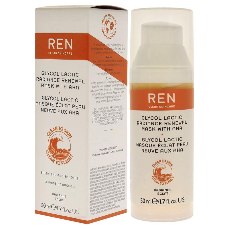 Glycol Lactic Radiance Renewal Mask by REN for Unisex - 1.7 oz Mask