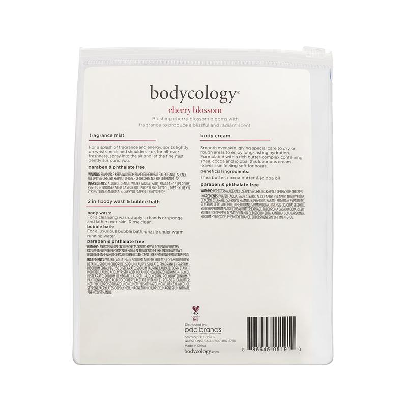 Bodycology Cherry Blossom Stocking Stuffer Trio, 4 Pieces