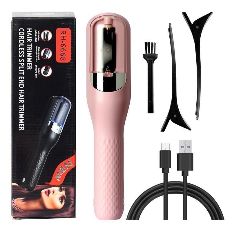 2 in 1 Split Hair Clipper,, 1 Box Rechargeable Hair Clipper with Clips & Brush, Professional Hair Trimmer for Women & Men