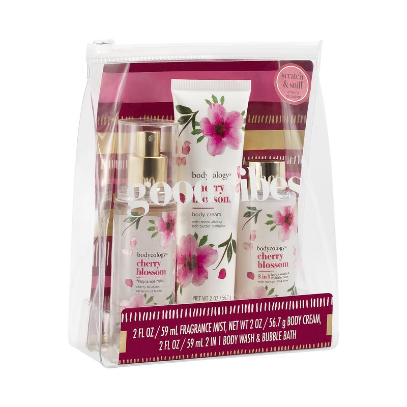 Bodycology Cherry Blossom Stocking Stuffer Trio, 4 Pieces