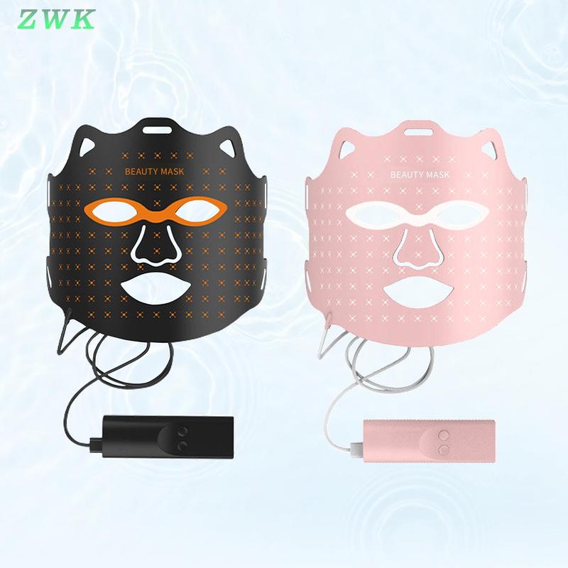 Portable Silicone LED Skin Care Mask, 1 Count Comfortable 7 Color Light Facial Mask, Men And Women Skin Care Gospel