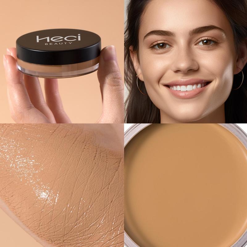 Long Lasting Bronzer Cream, 1 Box Facial Compact Bronzing Cream, Easy to Apply with Buildable Coverage, Contouring Cream for All Skin Tones