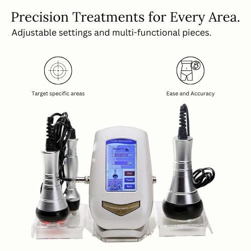 40K Cavitation Body Sculpting Machine - Non-Invasive Skin Tightening and Cellulite Reduction RF Tool - Smoother, Adjustable Detox