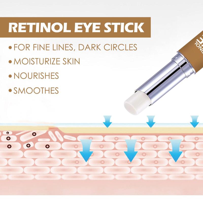 Eye Cream Stick - Retinol Eye Cream reduces eye bags, dark circles and eye wrinkles, provides moisture and nutrition to the eye area