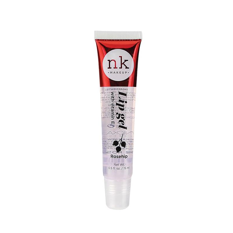 NICKA K NEW YORK VARIETY SET OF 5 NK Hydrating Lip Gel - Vitamin E (Clear, Rosehip Oil, Bubble Gum, Cherry, Strawberry)