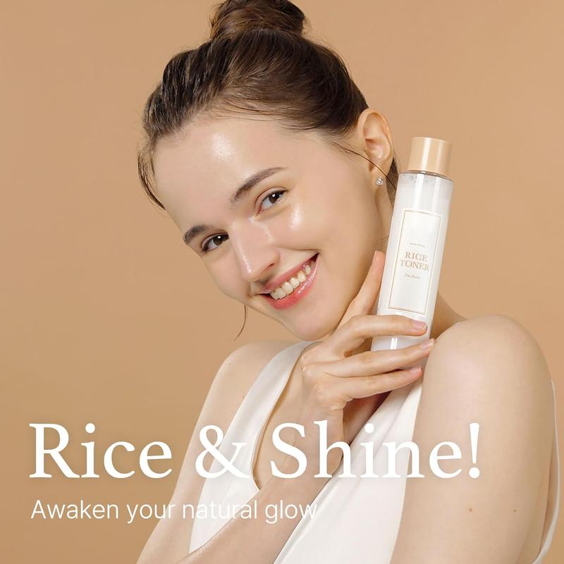 [I'M FROM OFFICIAL SHOP] Korean Special Rice Set - Rice Cream + Rice Serum, Rice Extract from Korea, Glow Essence with Niacinamide, Hydrating for Dry Skin, Vegan, Alcohol Free, Fragrance Free, K Beauty Moisture Skincare Skin Repair Hydrate Moisturizer