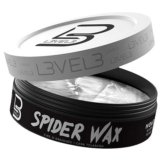 Level 3 Spider Wax - Long Lasting and Strong Hold Improve your Hair Volume and Texture - Level Three Hair Wax for Men Gel Haircare Clay