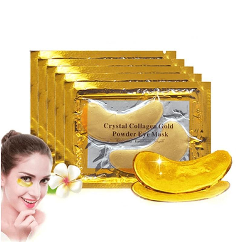 Collagen Gold Eye Mask, 10pcs set Firming Eye Patches, Staying Up Late Dark Circles Eye Bags Moisturizing