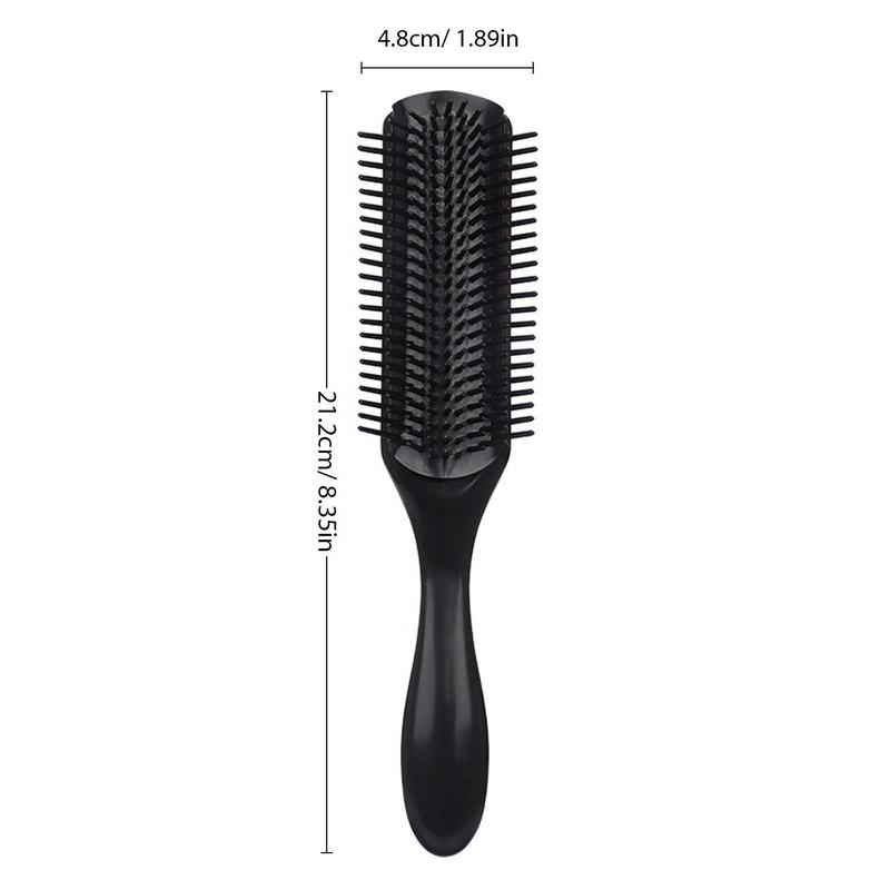 Detachable Design Hair Brush, Nine Row Comb Teeth Hair Comb, Hair Styling Comb for Women & Men