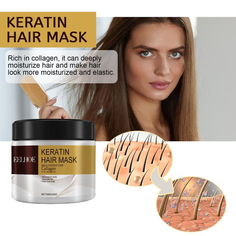 EELHOE Hair Mask - Repair and Moisturize Damaged Hair, Prevent Dryness, Split Ends and Tangles, and Hair Loss - Comfort, Skincare Conditioner Haircare