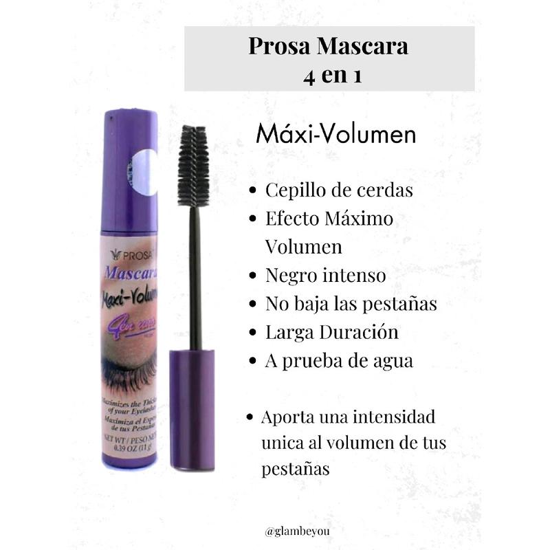 Prosa Maxi-Volumen Black 4-1 Eyelash Mascara-( Purple Cap ) Waterproof