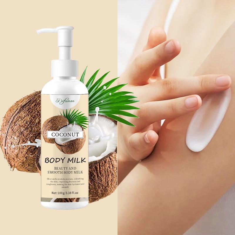 Coconut Body Milk, Moisturizing Body Lotion, Hydrating Body Care Product for Women & Men, Body Moisturizer Product for Daily Use