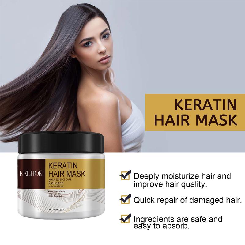 EELHOE Hair Mask - Repair and Moisturize Damaged Hair, Prevent Dryness, Split Ends and Tangles, and Hair Loss - Comfort, Skincare Conditioner Haircare