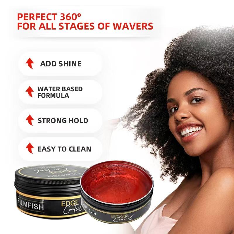 Edge Control Strong Hold Styling Wax & Gel for Defined Hair