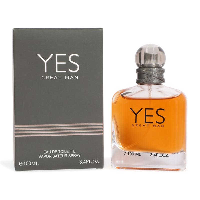 Yes Great Man Eau de Toilette Spray Cologne for Men 100ml 3.4fl.oz. - Fragrance for Men