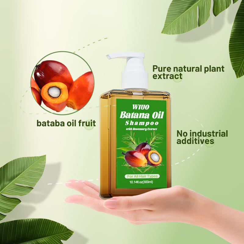 WIUO Batana Oil Shampoo, natural treatment to reduce hair loss and promote hair growth （10.14 oz   300 g)