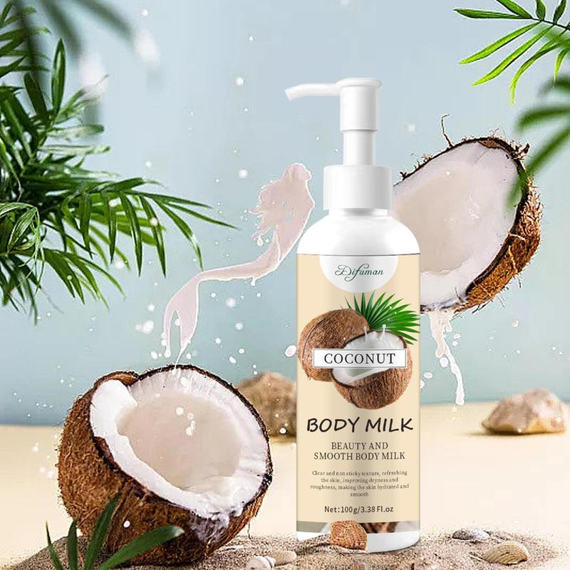 Coconut Body Milk, Moisturizing Body Lotion, Hydrating Body Care Product for Women & Men, Body Moisturizer Product for Daily Use