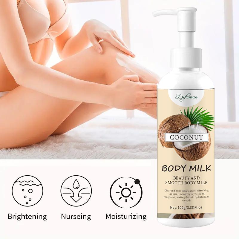 Coconut Body Milk, Moisturizing Body Lotion, Hydrating Body Care Product for Women & Men, Body Moisturizer Product for Daily Use