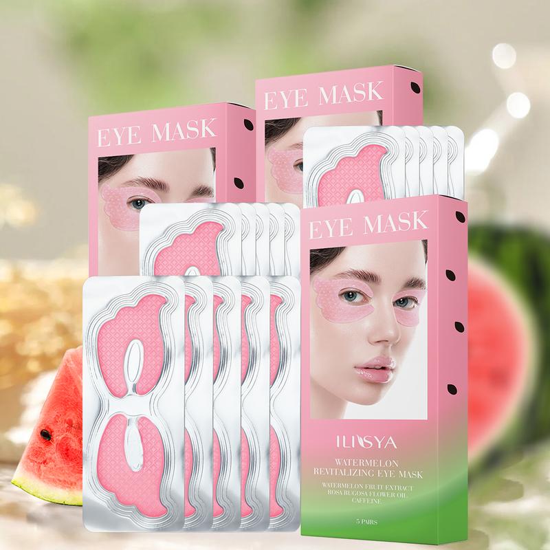 3 boxes, ILISYA watermelon butterfly eye mask, fully care the skin around the eyes, moisturize the eyes, improve eye lines, daily eye care products Skin Care