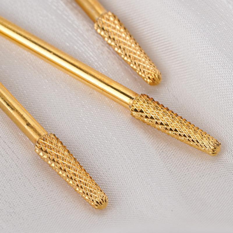 Nail Drill Bit, Golden Nail Drill Bit, Manicure Pedicure Tool, Professional Manicure Tool For Home & Salon Use