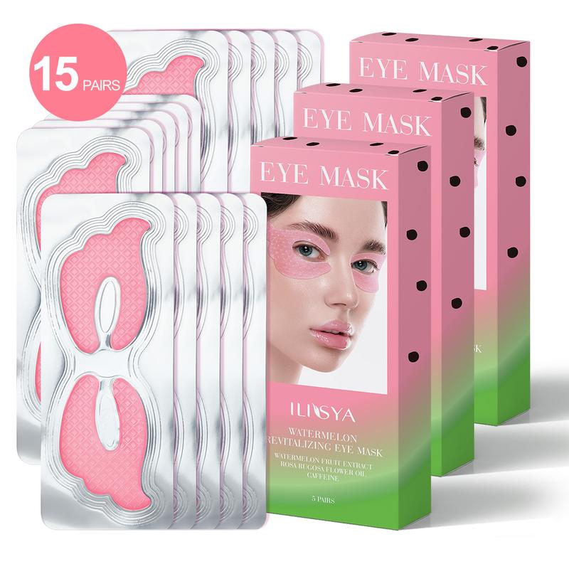 3 boxes, ILISYA watermelon butterfly eye mask, fully care the skin around the eyes, moisturize the eyes, improve eye lines, daily eye care products Skin Care