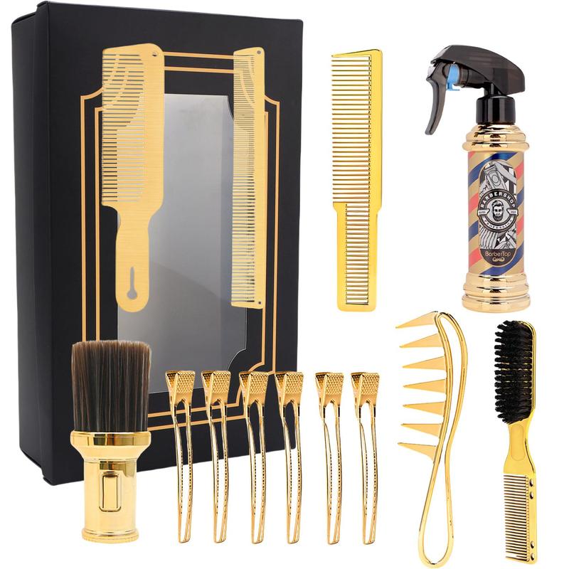 Professional Hair Styling Tool Set, Summer Gifts, 13pcs Haircutting Tool Set, Heatless Hair Styling Tool Set for Barber, Barber Supplies, Hair Care Products, Hair Styling Tool