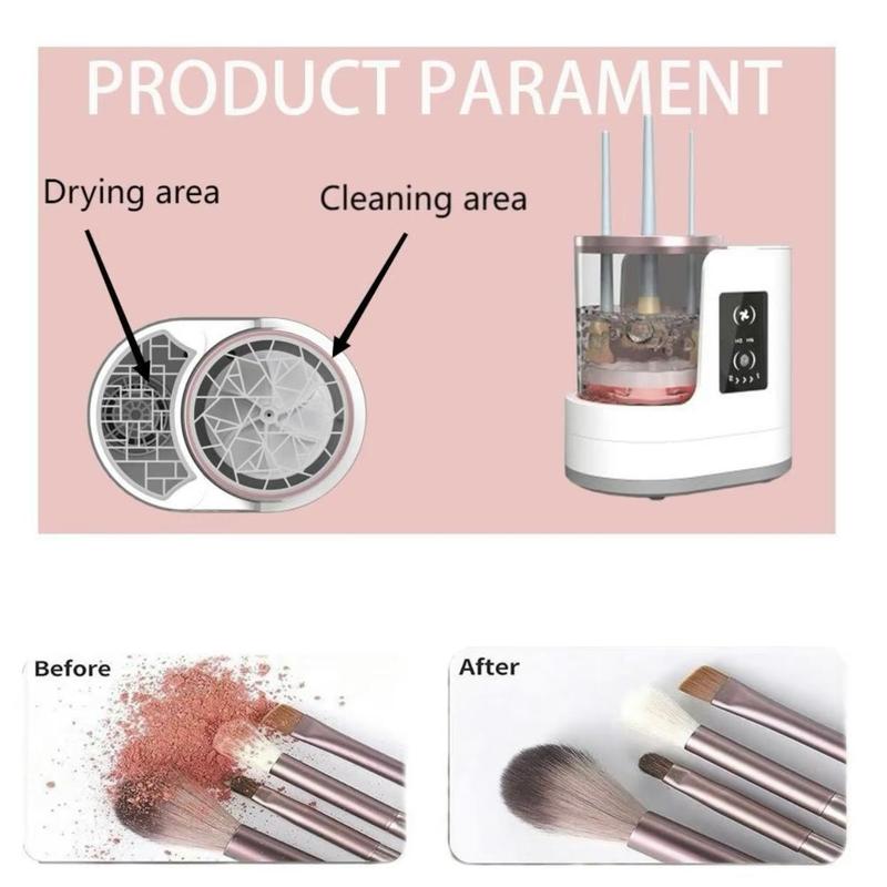 Electric Makeup Brush Cleaning Machine, USB Powered Makeup Brush Drying Machine with UV Lamp & Timer, Makeup Tool for Women