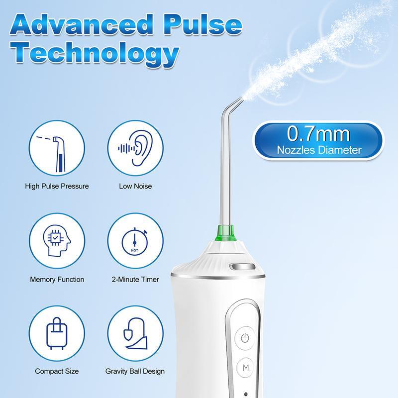 Water Dental Flosser 300ML Watertank & Whitening Tablet P11-White Oral Storage