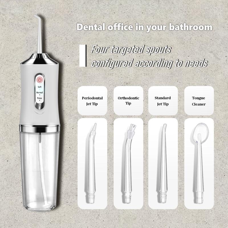 Christmas Gift Rechargeable Water Flosser Portable Oral Irrigator Waterproof Teeth Cleaner, Electric Teeth Cleaner, Dental  for Home&Travel