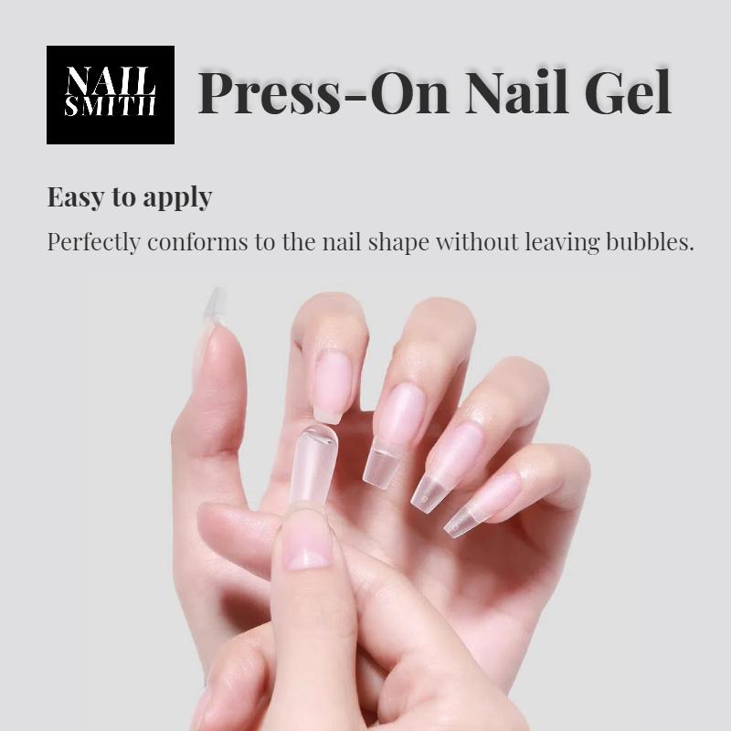 NailSmith 20g Press-On Nail Gel Solid Nail Glue Nail Tips Adhesive-Long-lasting   Super Sturdy-Nail Art Acrylic Nail Care Nail Polish