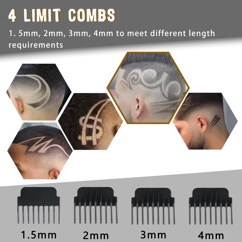 Professional Trimmer Hair Clippers Cutting Beard Cordless Barber Shaving Machine Brush Steel electric hair