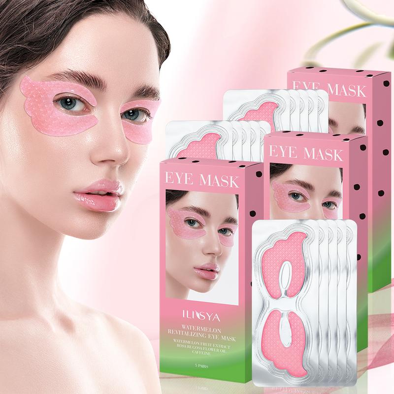 3 boxes, ILISYA watermelon butterfly eye mask, fully care the skin around the eyes, moisturize the eyes, improve eye lines, daily eye care products Skin Care