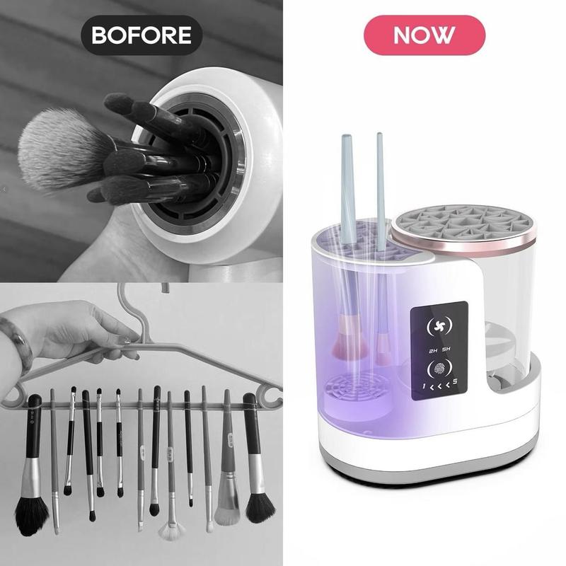 Electric Makeup Brush Cleaning Machine, USB Powered Makeup Brush Drying Machine with UV Lamp & Timer, Makeup Tool for Women